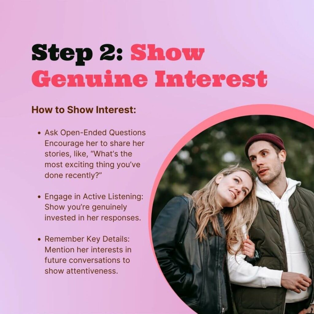 How to rizz a girl: Show genuine interest